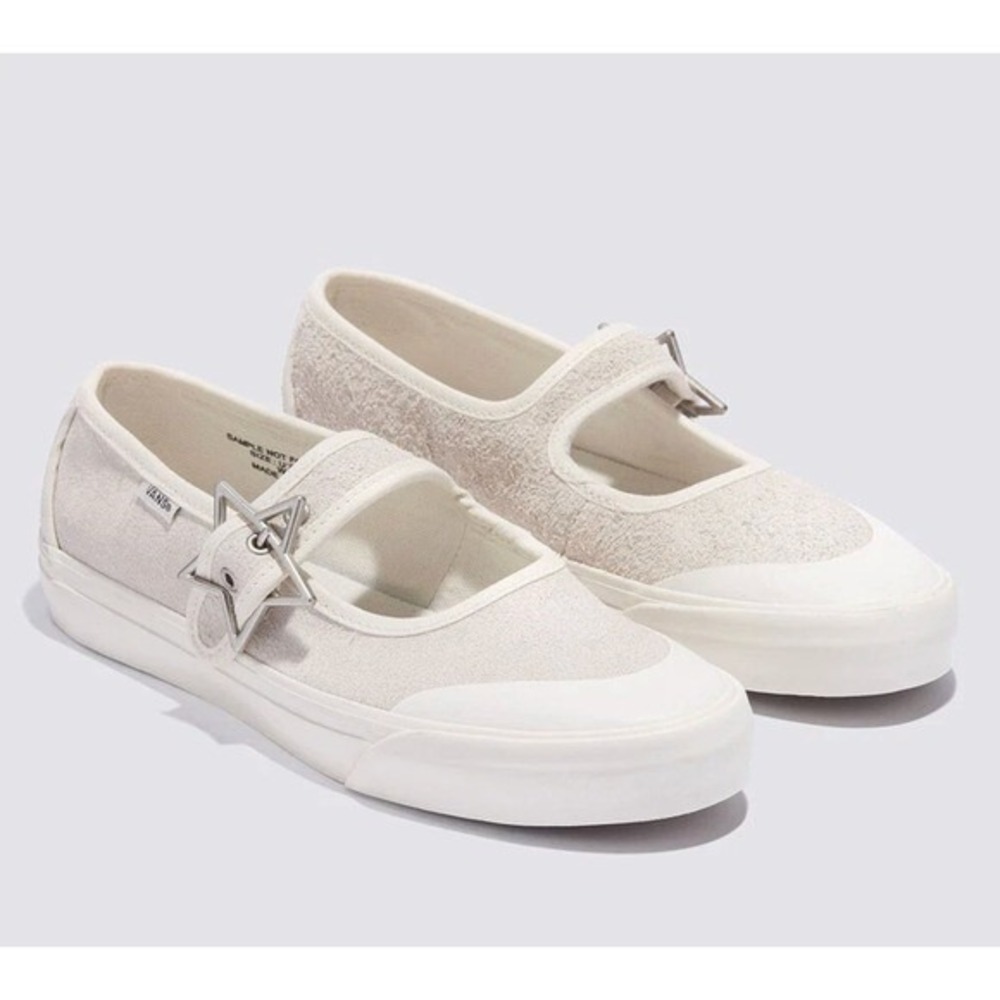 Vans Mary Jane Starz Marshmallow Womens Shoes Size 10.5 NEW Low Top‎ Sneakers